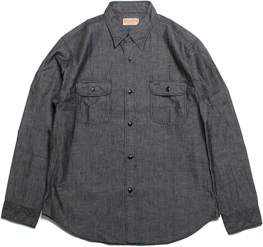 Amazon | [シュガーケーン] ブラックシャンブレー ワークシャツ